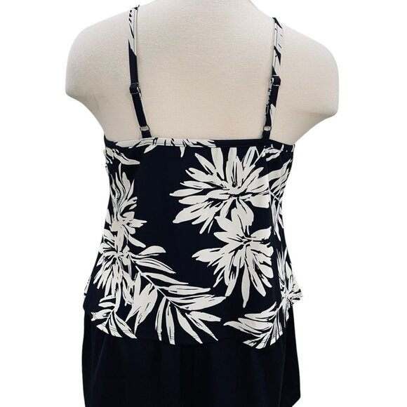 Plus Size One Piece Swimsuit Tropical Print 20W Resort Pool Beach Summer - Picture 10 of 10